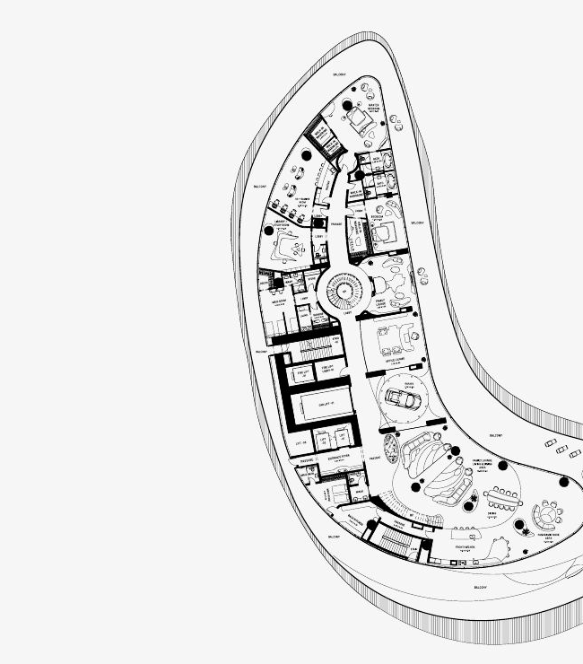 Clean Sky Mansion floor plan from the project brochure
